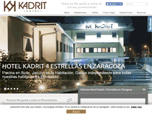 Tablet Screenshot of kadrithotel.com